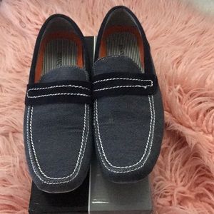 Blue loafers
